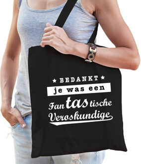 Bellatio Decorations Verloskundige cadeau tas zwart voor dames - Feest Boodschappentassen