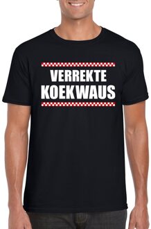 Bellatio Decorations Verrekte Koekwaus heren T-shirt zwart S