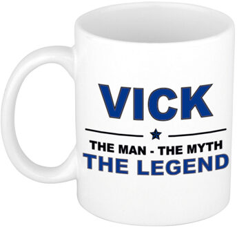 Bellatio Decorations Vick The man, The myth the legend pensioen cadeau mok/beker 300 ml