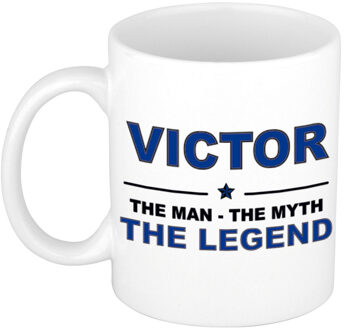 Bellatio Decorations Victor The man, The myth the legend pensioen cadeau mok/beker 300 ml