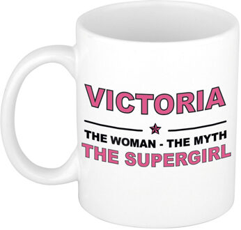 Bellatio Decorations Victoria The woman, The myth the supergirl cadeau koffie mok / thee beker 300 ml