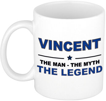 Bellatio Decorations Vincent The man, The myth the legend cadeau koffie mok / thee beker 300 ml