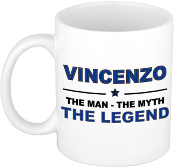 Bellatio Decorations Vincenzo The man, The myth the legend cadeau koffie mok / thee beker 300 ml