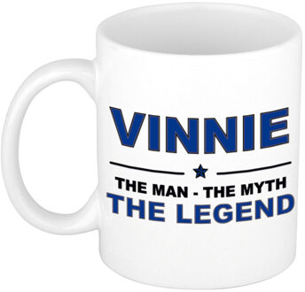 Bellatio Decorations Vinnie The man, The myth the legend pensioen cadeau mok/beker 300 ml