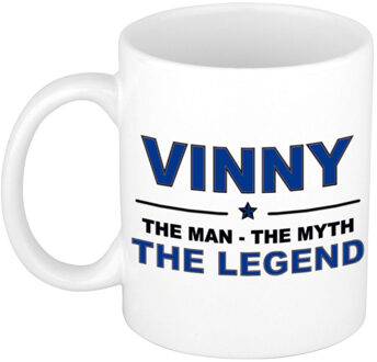 Bellatio Decorations Vinny The man, The myth the legend pensioen cadeau mok/beker 300 ml