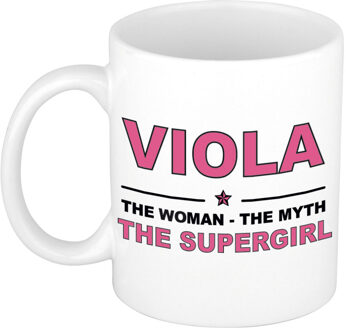 Bellatio Decorations Viola The woman, The myth the supergirl cadeau koffie mok / thee beker 300 ml