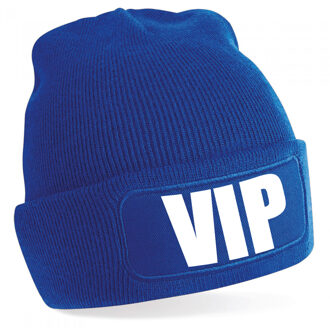 Bellatio Decorations VIP muts/beanie onesize unisex - blauw One size