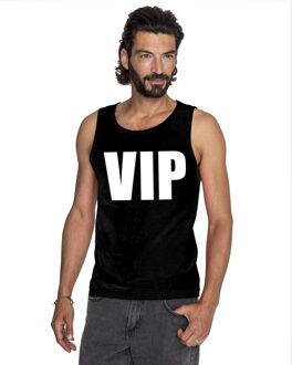 Bellatio Decorations VIP tekst singlet shirt/ tanktop zwart heren 2XL