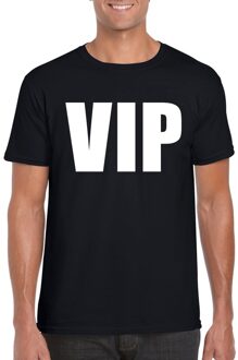 Bellatio Decorations VIP tekst t-shirt zwart heren