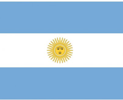 Bellatio Decorations Vlag Argentinie stickers