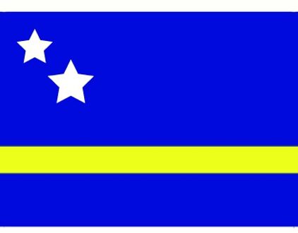 Bellatio Decorations Vlag Curacao stickers