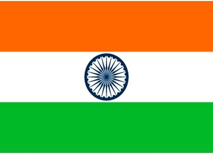 Bellatio Decorations Vlag India stickers