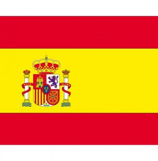 Bellatio Decorations Vlag Spanje stickers