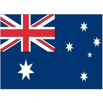 Bellatio Decorations Vlag van Australie stickers - 7 x 10 cm - Landen - Australische vlaggetjes
