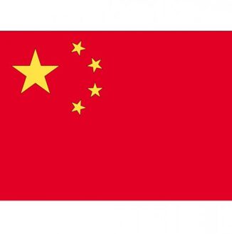 Bellatio Decorations Vlag van China plakstickers Multi