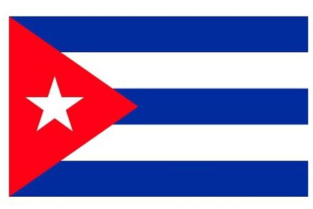 Bellatio Decorations Vlag van Cuba plakstickers Multi