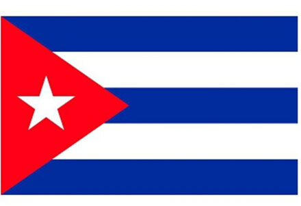 Bellatio Decorations Vlag van Cuba stickers - 7 x 10 cm - Landen - Cubaanse vlaggetjes Multi