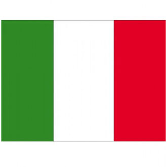 Bellatio Decorations Vlag van Italie stickers - 7.5 x 10 cm - Binnen/buiten