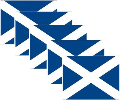 Bellatio Decorations Vlag van Schotland stickers - 20x - 7 x 10 cm - Landen - Schotse vlaggetjes