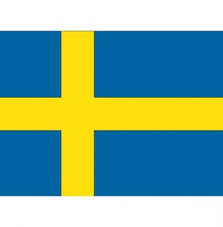 Bellatio Decorations Vlag van Zweden plakstickers Multi