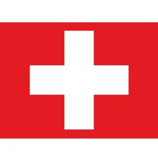 Bellatio Decorations Vlag van Zwitserland plakstickers Multi