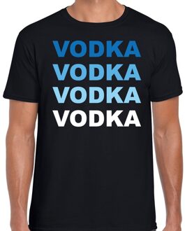 Bellatio Decorations Vodka drank fun t-shirt zwart voor heren 2XL