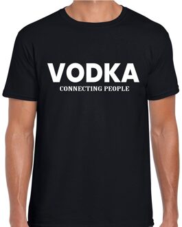 Bellatio Decorations Vodka drank tekst t-shirt zwart voor heren 2XL