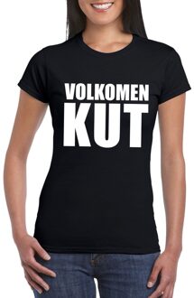 Bellatio Decorations Volkomen kut tekst t-shirt zwart dames S