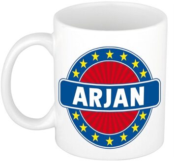 Bellatio Decorations Voornaam Arjan koffie/thee mok of beker - Naam mokken Multikleur