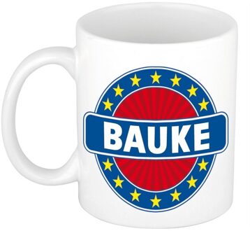 Bellatio Decorations Voornaam Bauke koffie/thee mok of beker - Naam mokken Multikleur