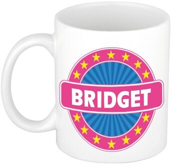 Bellatio Decorations Voornaam Bridget koffie/thee mok of beker - Naam mokken Multikleur