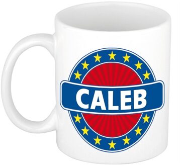 Bellatio Decorations Voornaam Caleb koffie/thee mok of beker - Naam mokken Multikleur