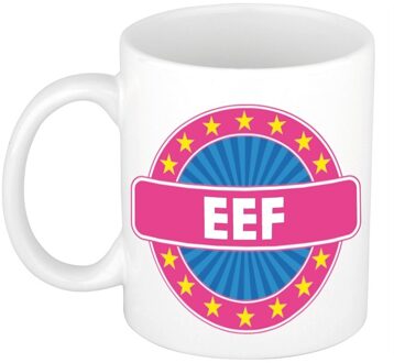 Bellatio Decorations Voornaam Eef koffie/thee mok of beker - Naam mokken Multikleur