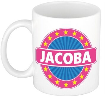 Bellatio Decorations Voornaam Jacoba koffie/thee mok of beker - Naam mokken Multikleur