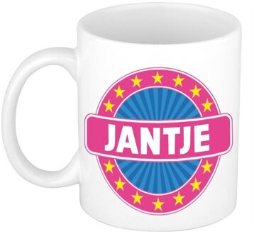 Bellatio Decorations Voornaam Jantje koffie/thee mok of beker - Naam mokken Multikleur