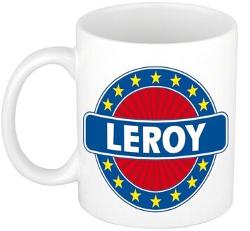 Bellatio Decorations Voornaam Leroy koffie/thee mok of beker - Naam mokken Multikleur