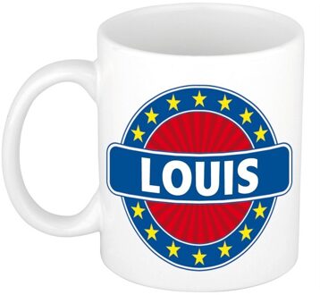 Bellatio Decorations Voornaam Louis koffie/thee mok of beker - Naam mokken Multikleur