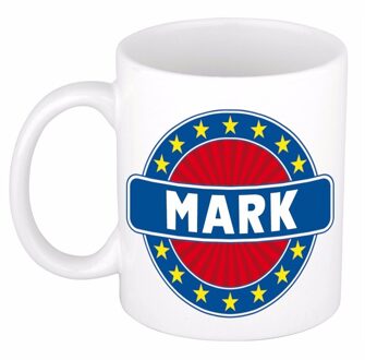 Bellatio Decorations Voornaam Mark koffie/thee mok of beker - Naam mokken Multikleur