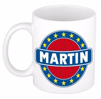 Bellatio Decorations Voornaam Martin koffie/thee mok of beker - Naam mokken Multikleur