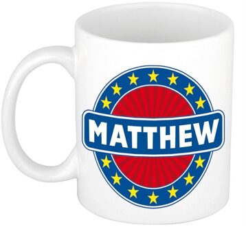 Bellatio Decorations Voornaam Matthew koffie/thee mok of beker - Naam mokken Multikleur