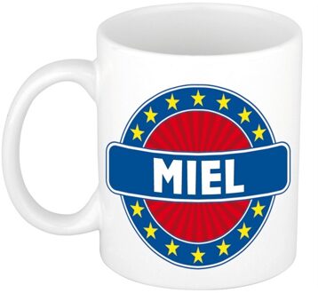 Bellatio Decorations Voornaam Miel koffie/thee mok of beker - Naam mokken Multikleur