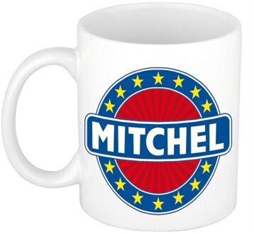Bellatio Decorations Voornaam Mitchel koffie/thee mok of beker - Naam mokken Multikleur