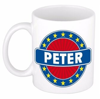 Bellatio Decorations Voornaam Peter koffie/thee mok of beker - Naam mokken Multikleur