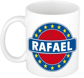 Bellatio Decorations Voornaam Rafaelkoffie/thee mok of beker - Naam mokken Multikleur