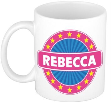Bellatio Decorations Voornaam Rebecca koffie/thee mok of beker - Naam mokken Multikleur