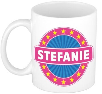 Bellatio Decorations Voornaam Stefanie koffie/thee mok of beker - Naam mokken Multikleur