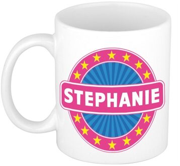 Bellatio Decorations Voornaam Stephanie koffie/thee mok of beker - Naam mokken Multikleur
