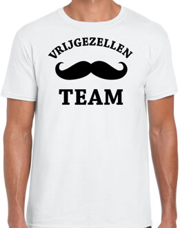 Bellatio Decorations vrijgezellen feest t-shirt heren - Vrijgezellen Team - wit - bachelor party 2XL - Feestshirts