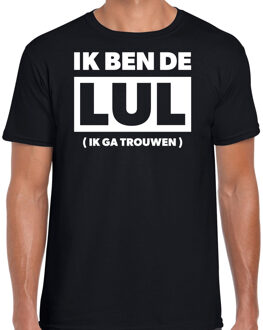 Bellatio Decorations Vrijgezellen feest t-shirt - voor heren - ik ben de lul - zwart - bachelor party - bruiloft