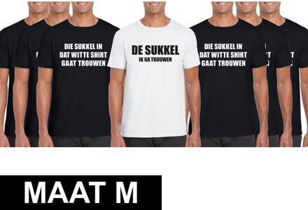 Bellatio Decorations Vrijgezellenfeest heren t-shirt pakket De Sukkel - maat M